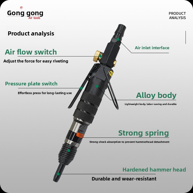 Gongke Pneumatic Mini Rivet Gu - огляд і ціна Rivet Gun Air