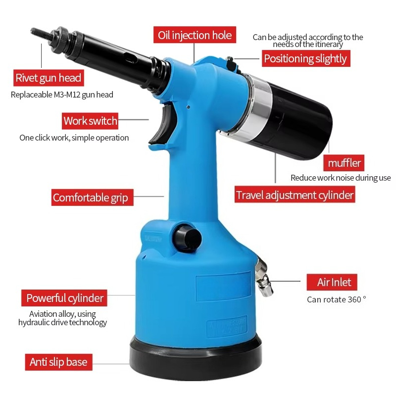 RL-5312 Heavy-Duty Air Riveter - огляд і ціна Rivet Gun Air
