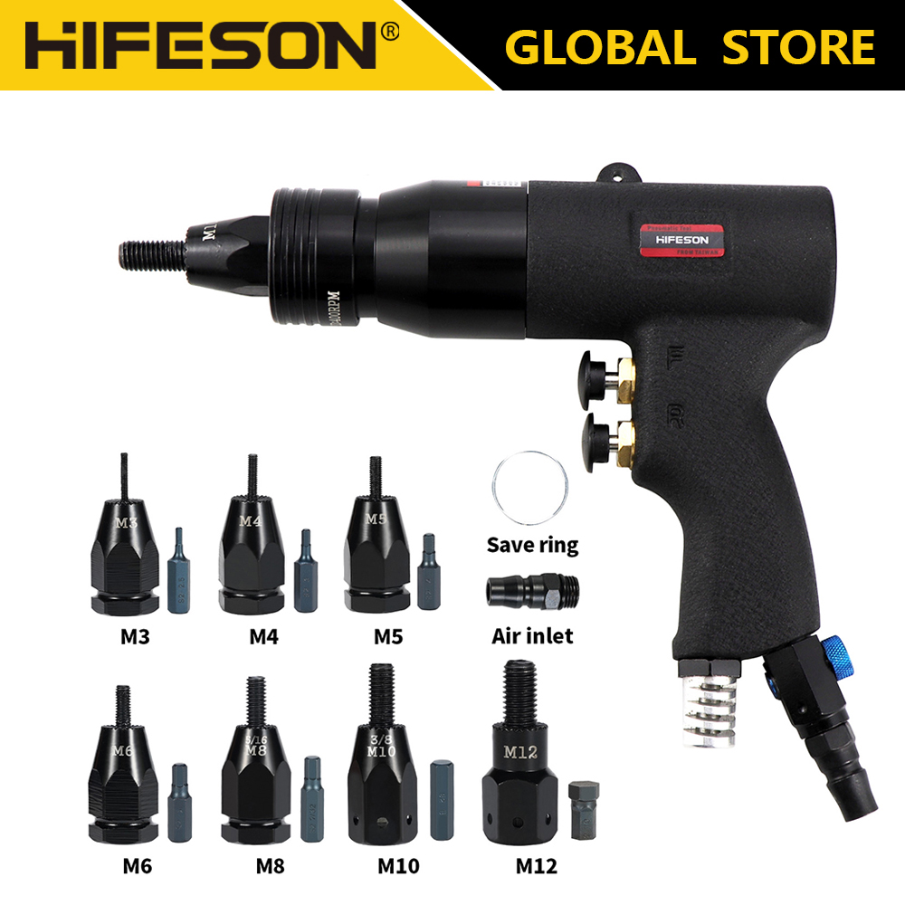 HIFESON Self-Lock Pneumatic Ri - огляд і ціна Rivet Gun Air